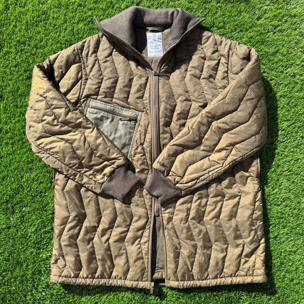 German Bundeswehr Mens L Gr 10 Quilted Liner Jacket Fa H Winnen Vintage